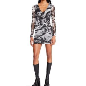 NEW Backless Party Dress Bodycon Side Split Midi Dress XS